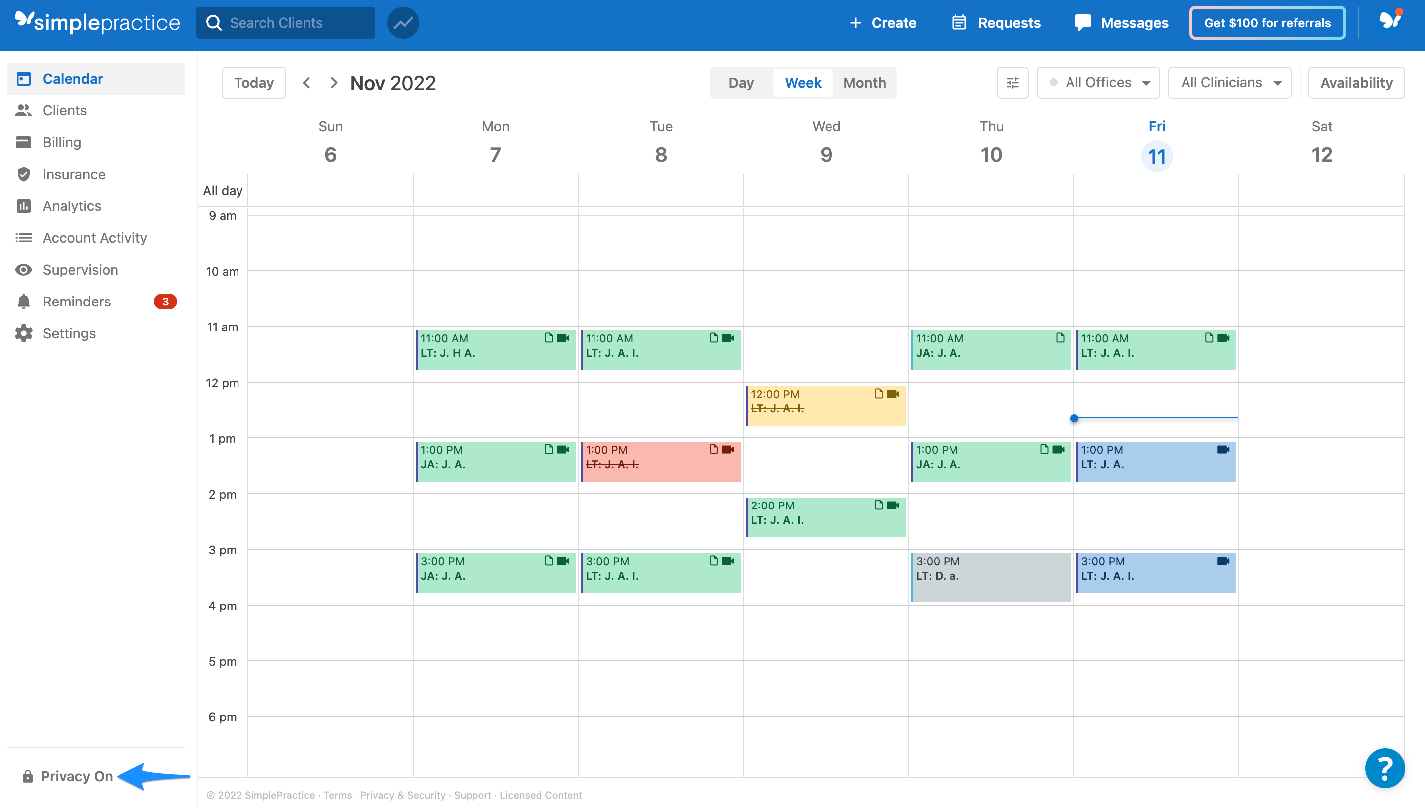 Navigating your calendar – SimplePractice Support