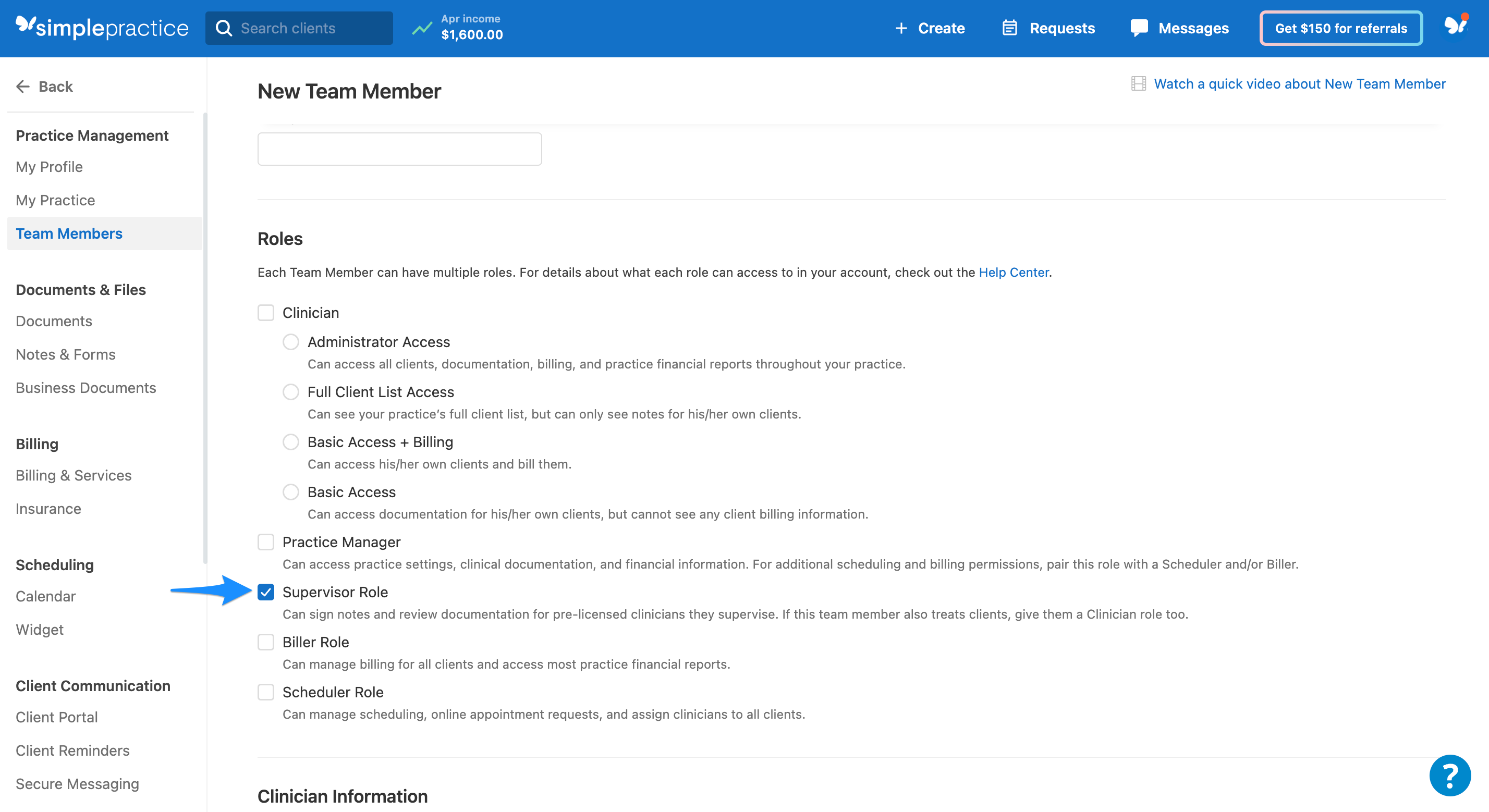 supervisorrole.simplepractice.newteammember.png