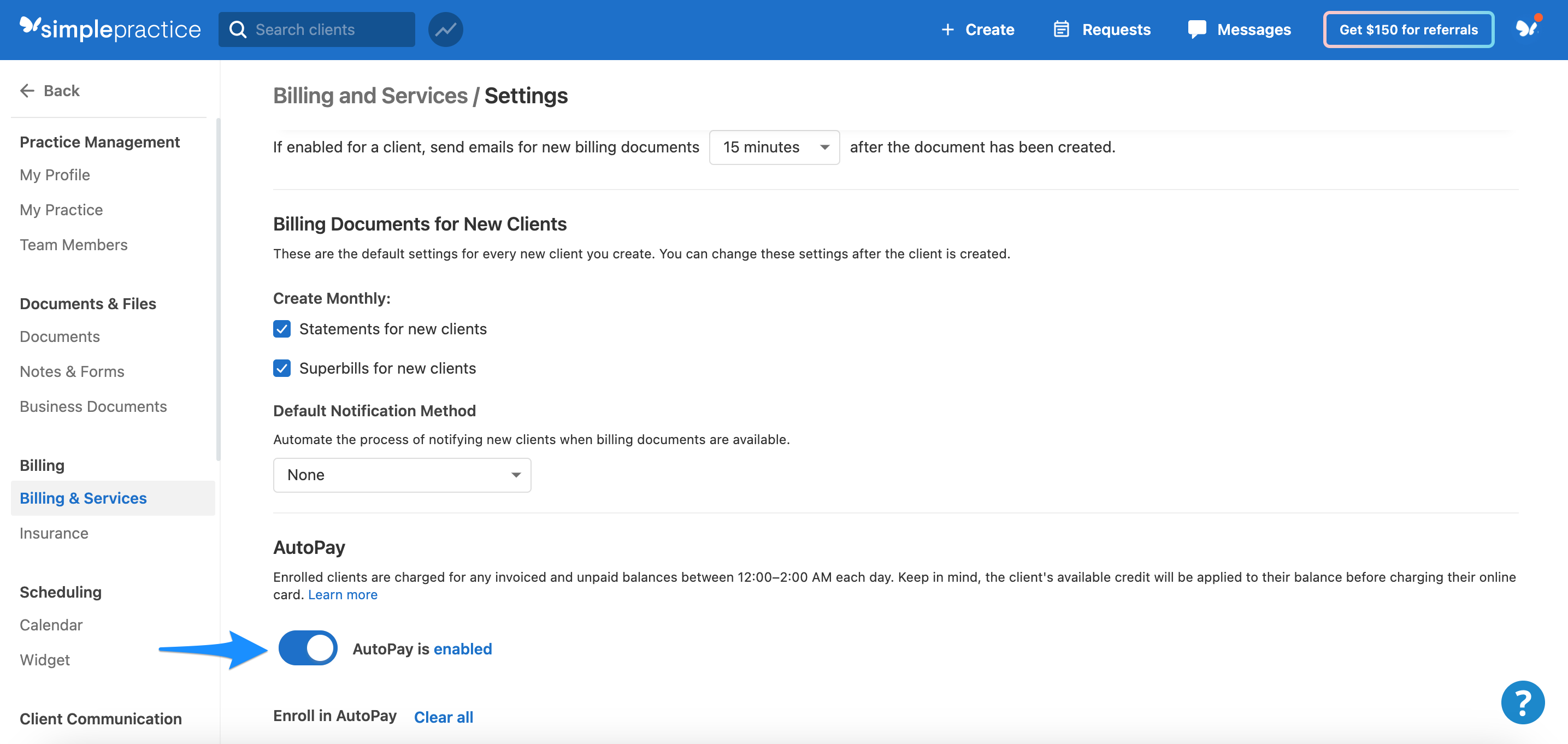 Getting Started with AutoPay – SimplePractice Support