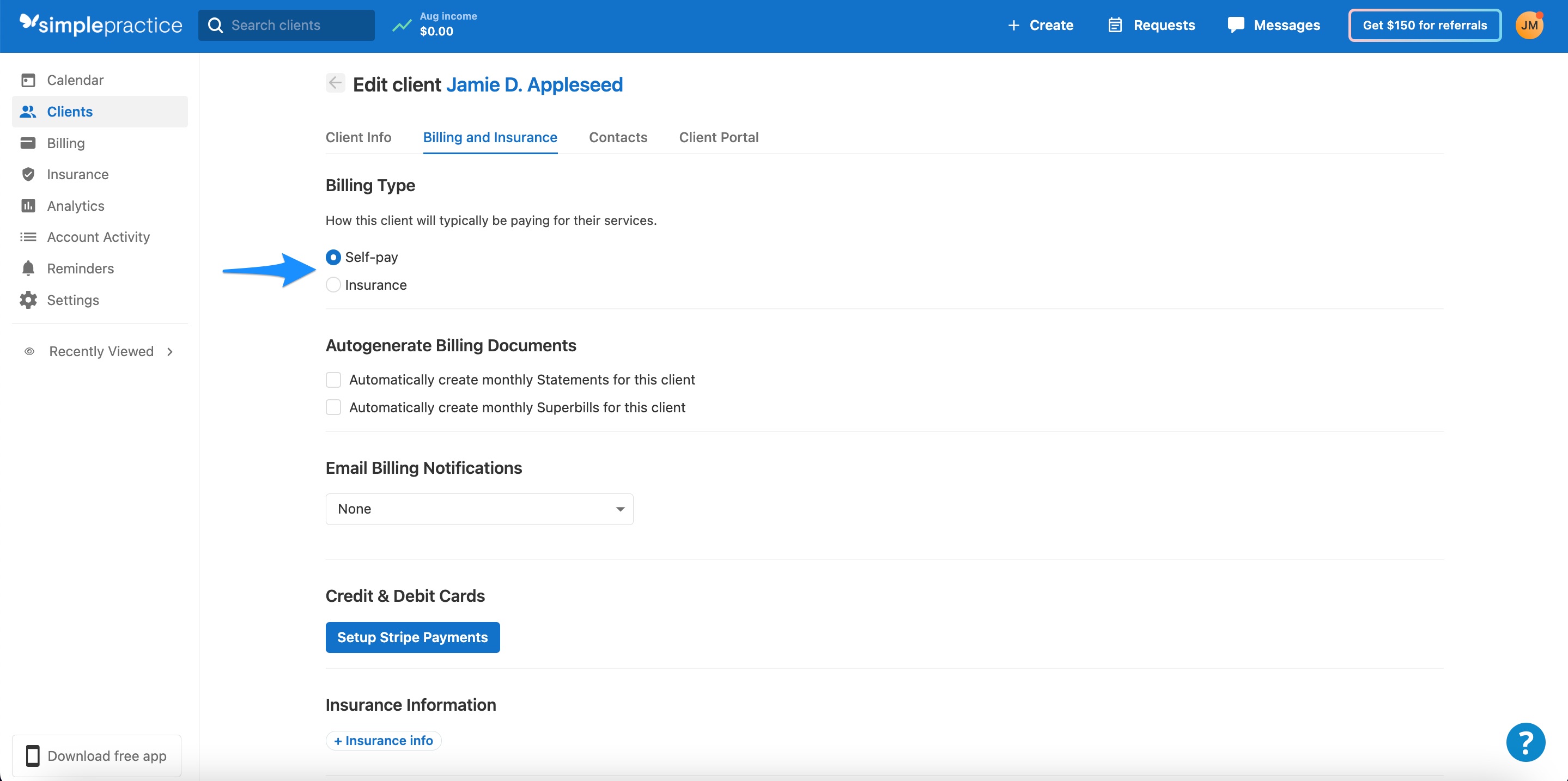 Appointment Level Billing Changes Simplepractice Support