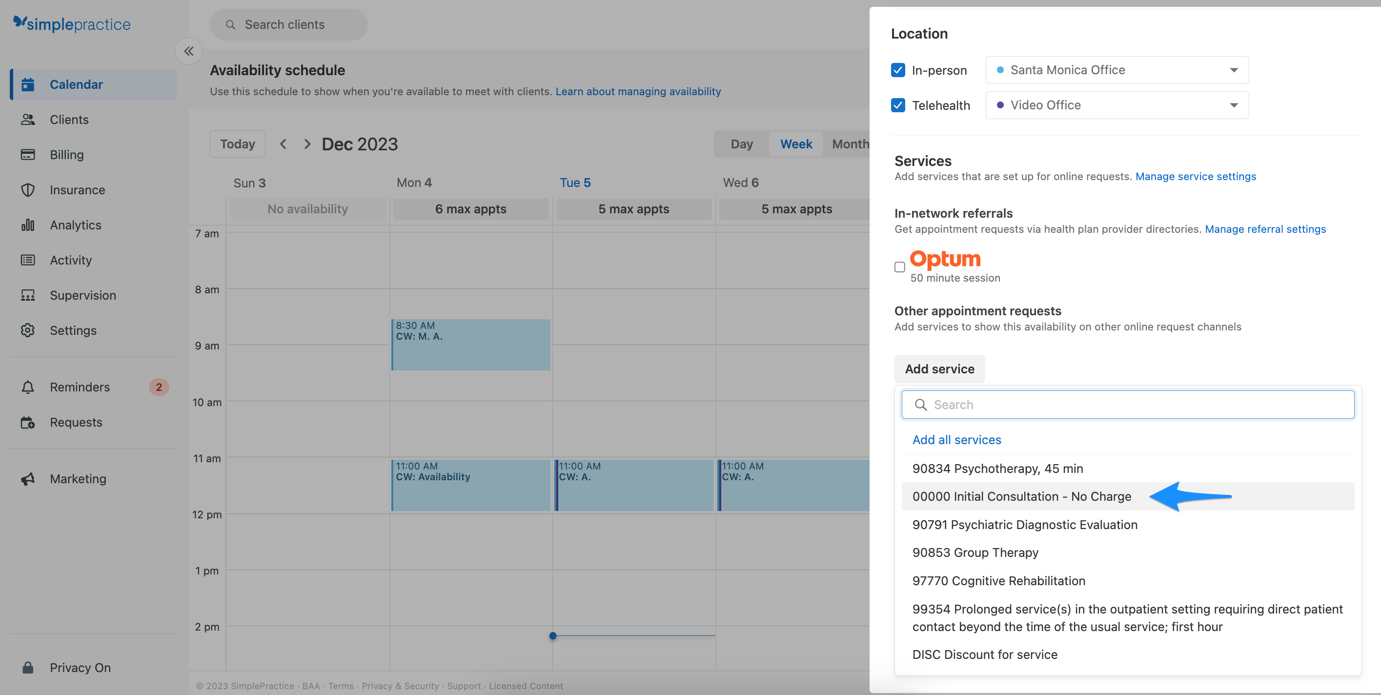 Enabling online appointment requests – SimplePractice Support