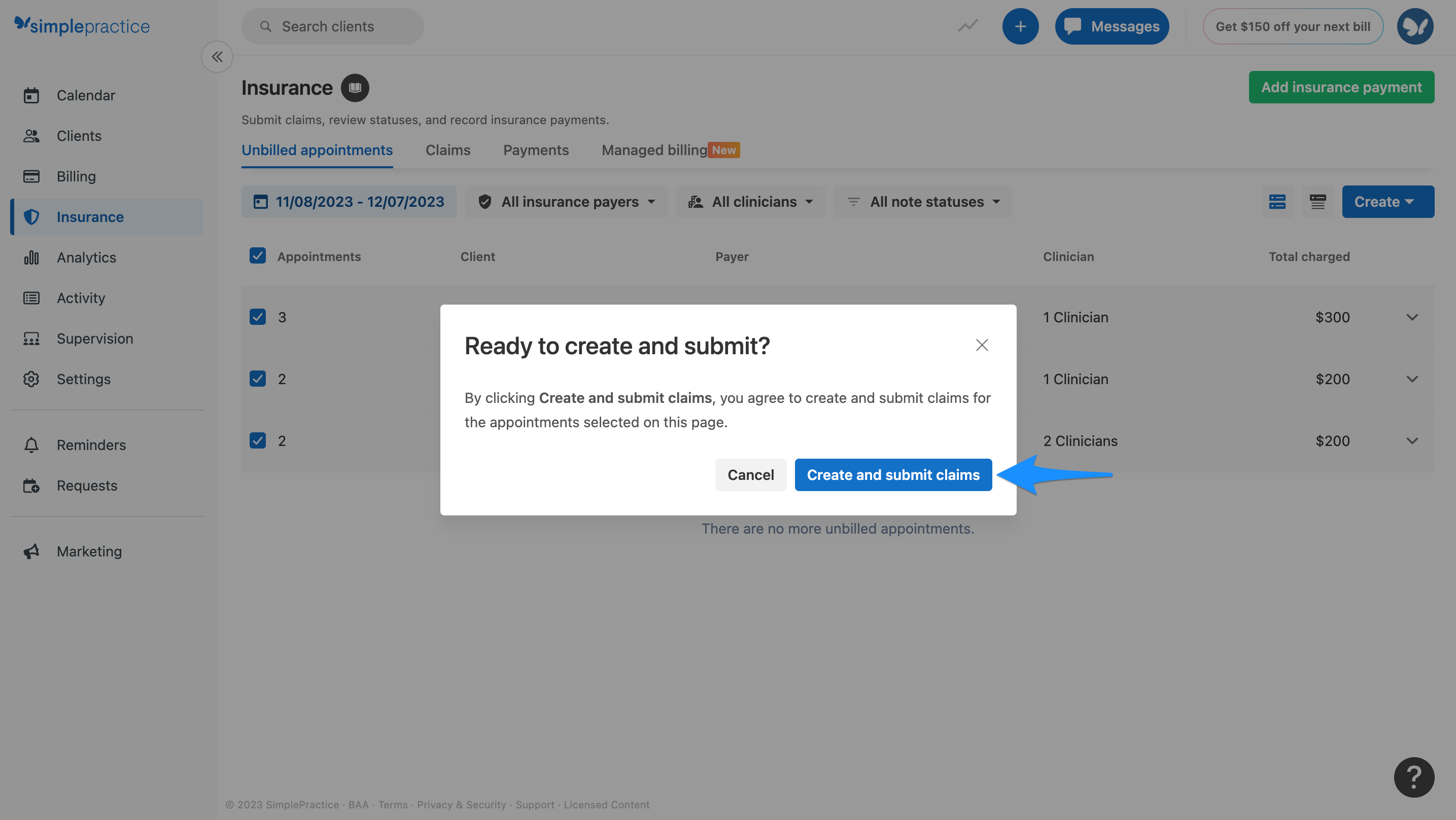 createandsubmitclaimsconfirmation.simplepractice.unbilledappointments.png