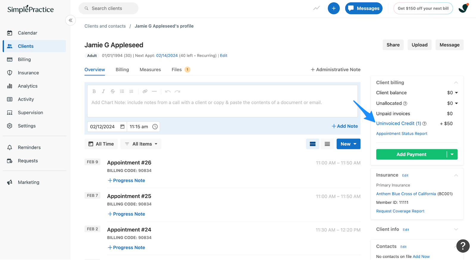 Creating invoices – SimplePractice Support
