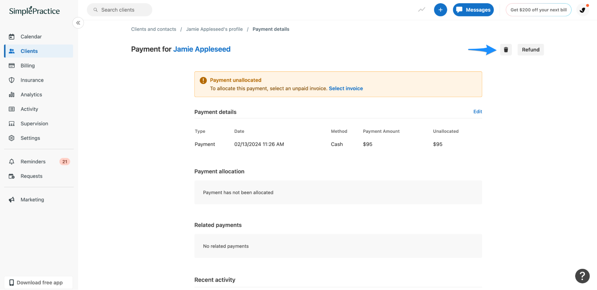 Navigating client payments – SimplePractice Support