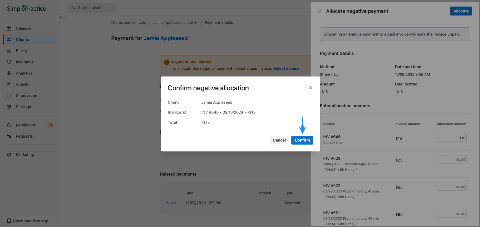 confirmnegativeallocation.simplepractice.billing.png