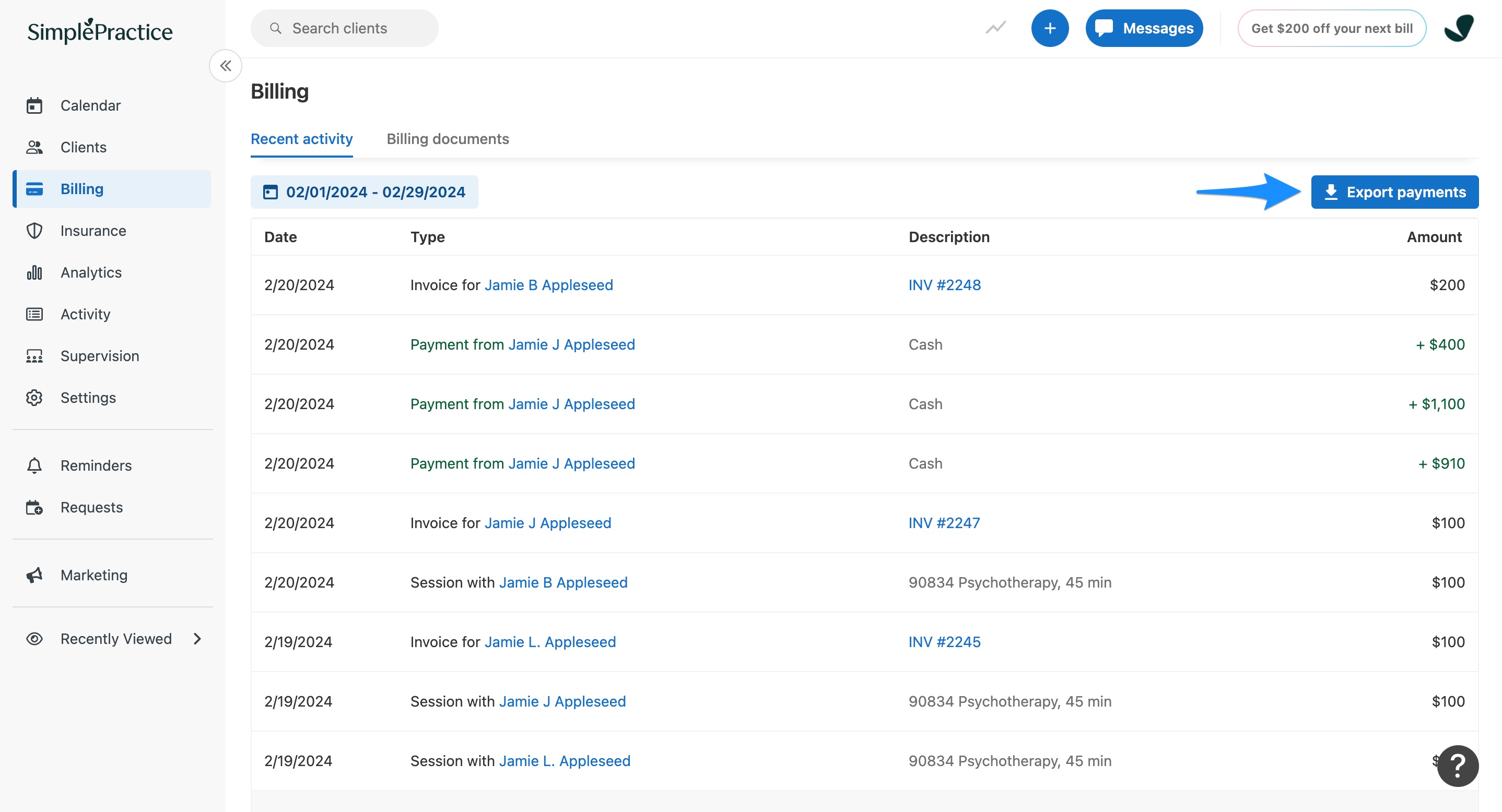 exportpayments.simplepractice.billingtab.jpg