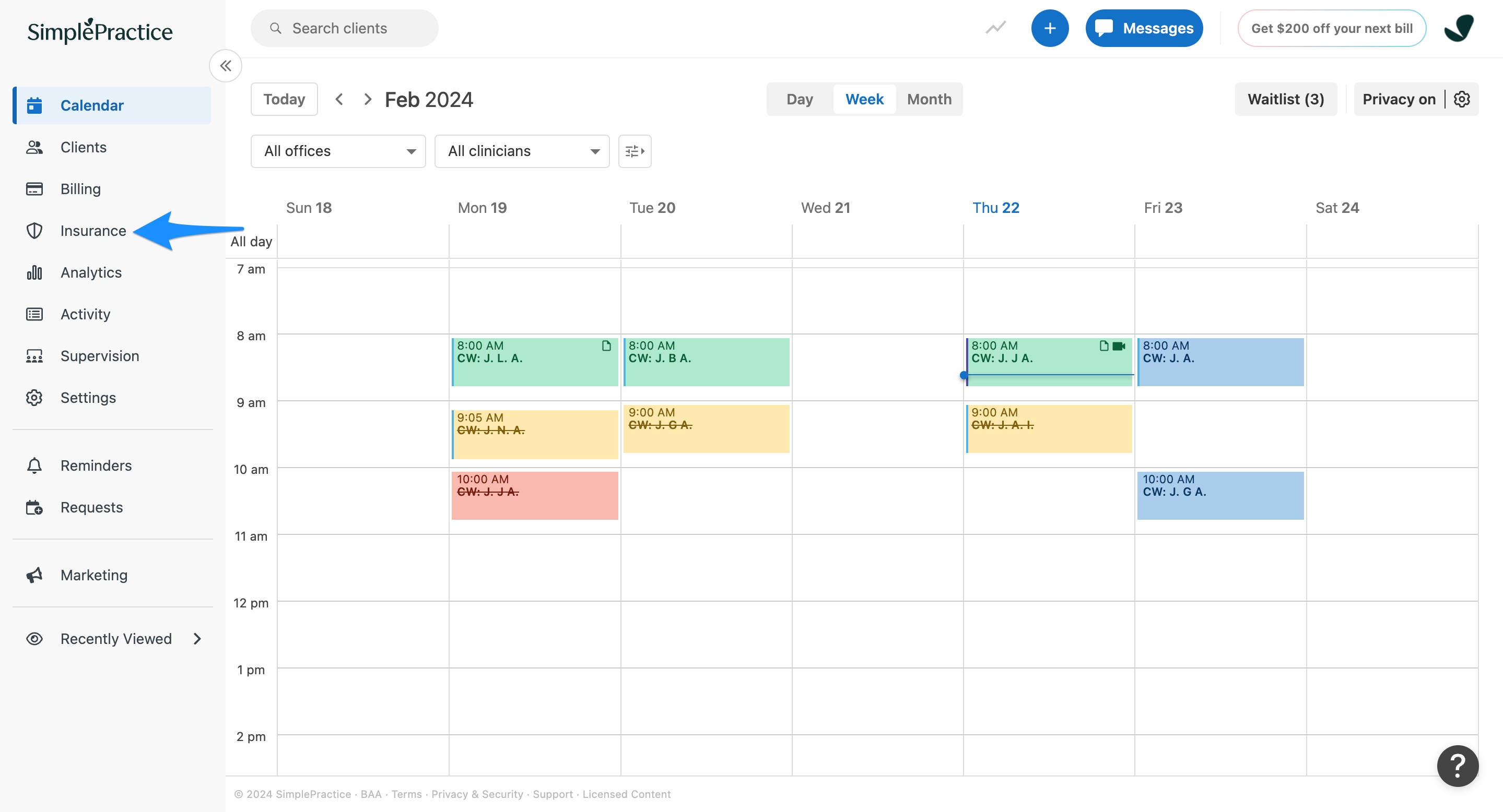 Managing client and insurance billing – SimplePractice Support