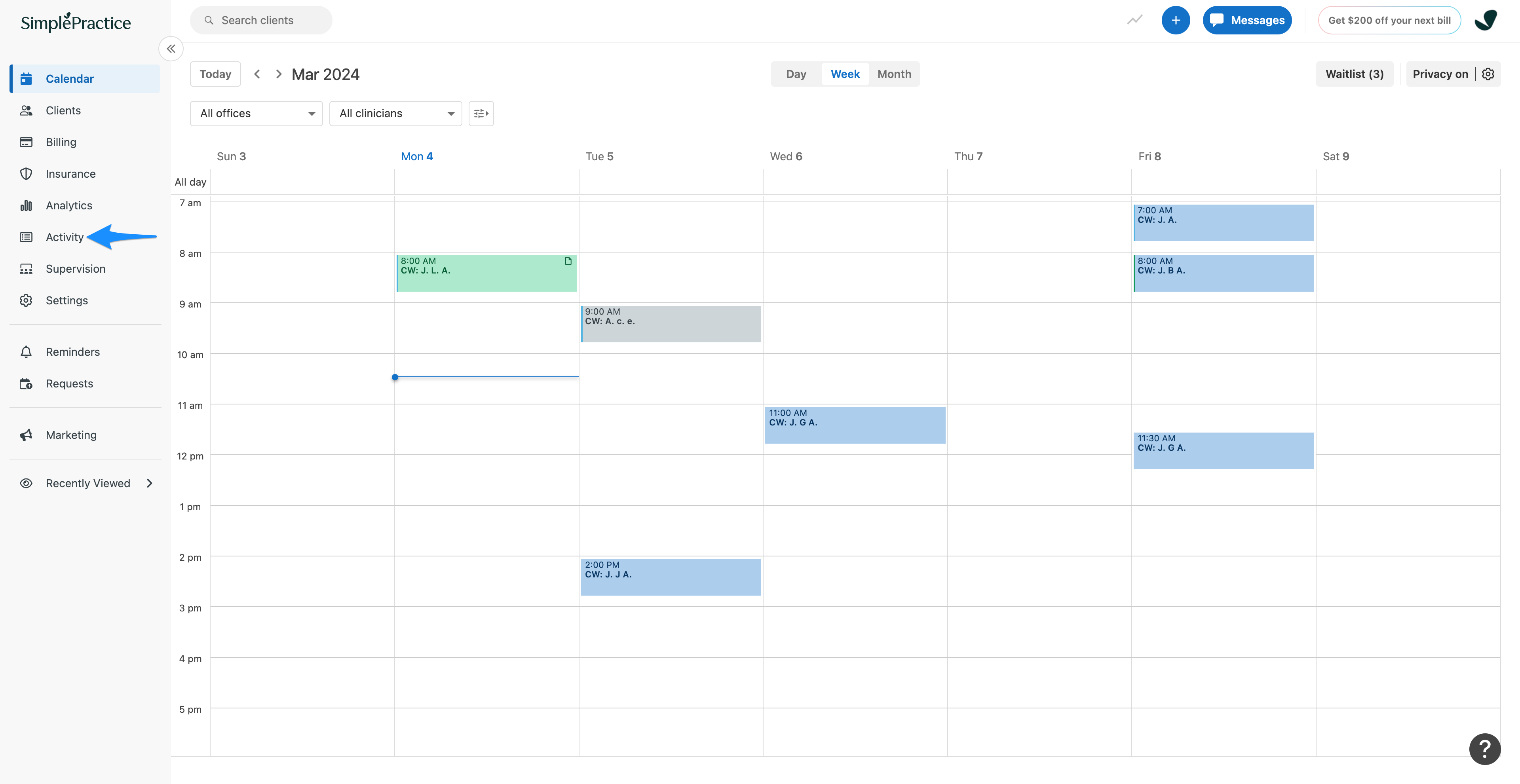 accessaccountactivity.simplepractice.activitymenu.png