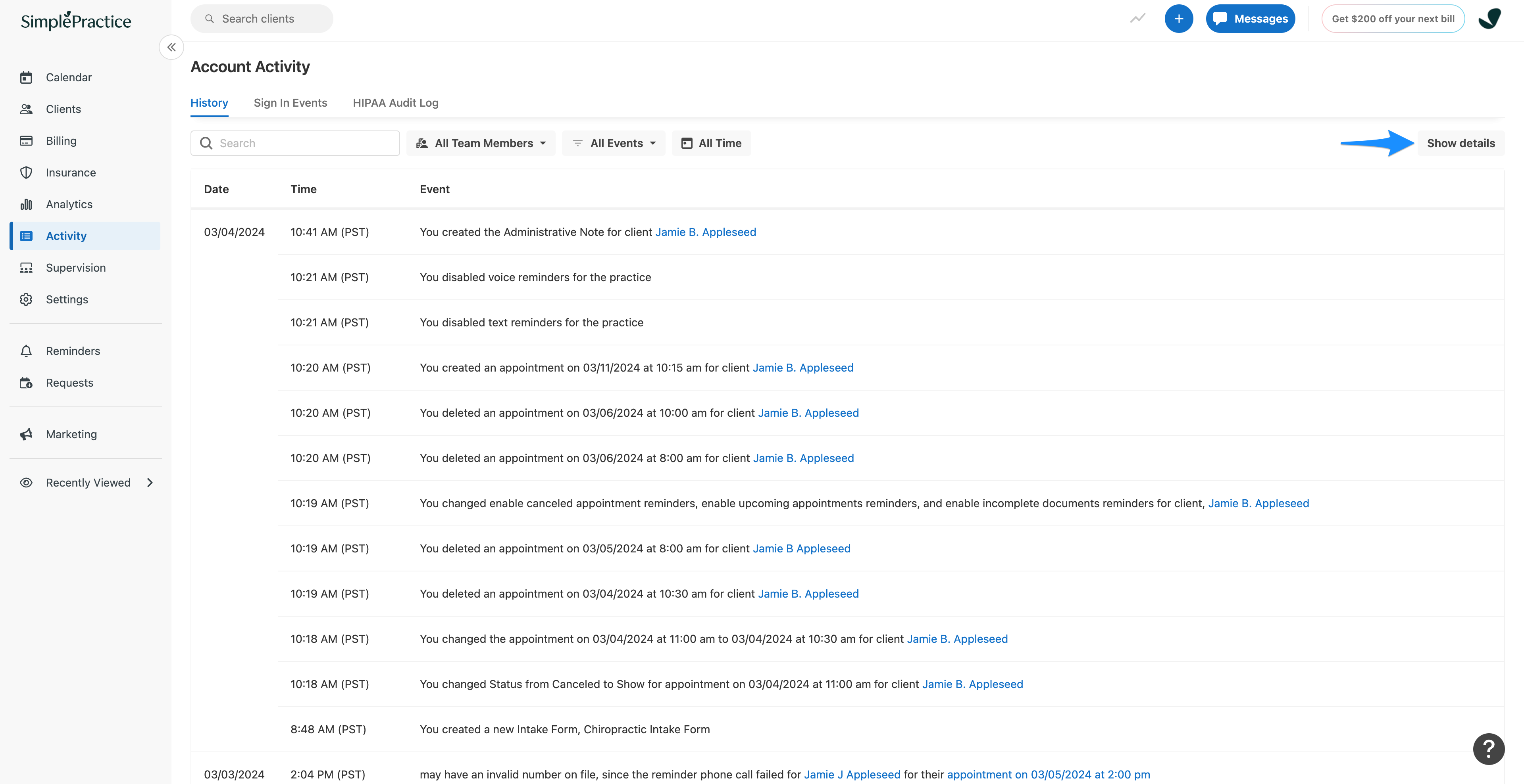 historyshowdetails.simplepractice.accountactivity.png