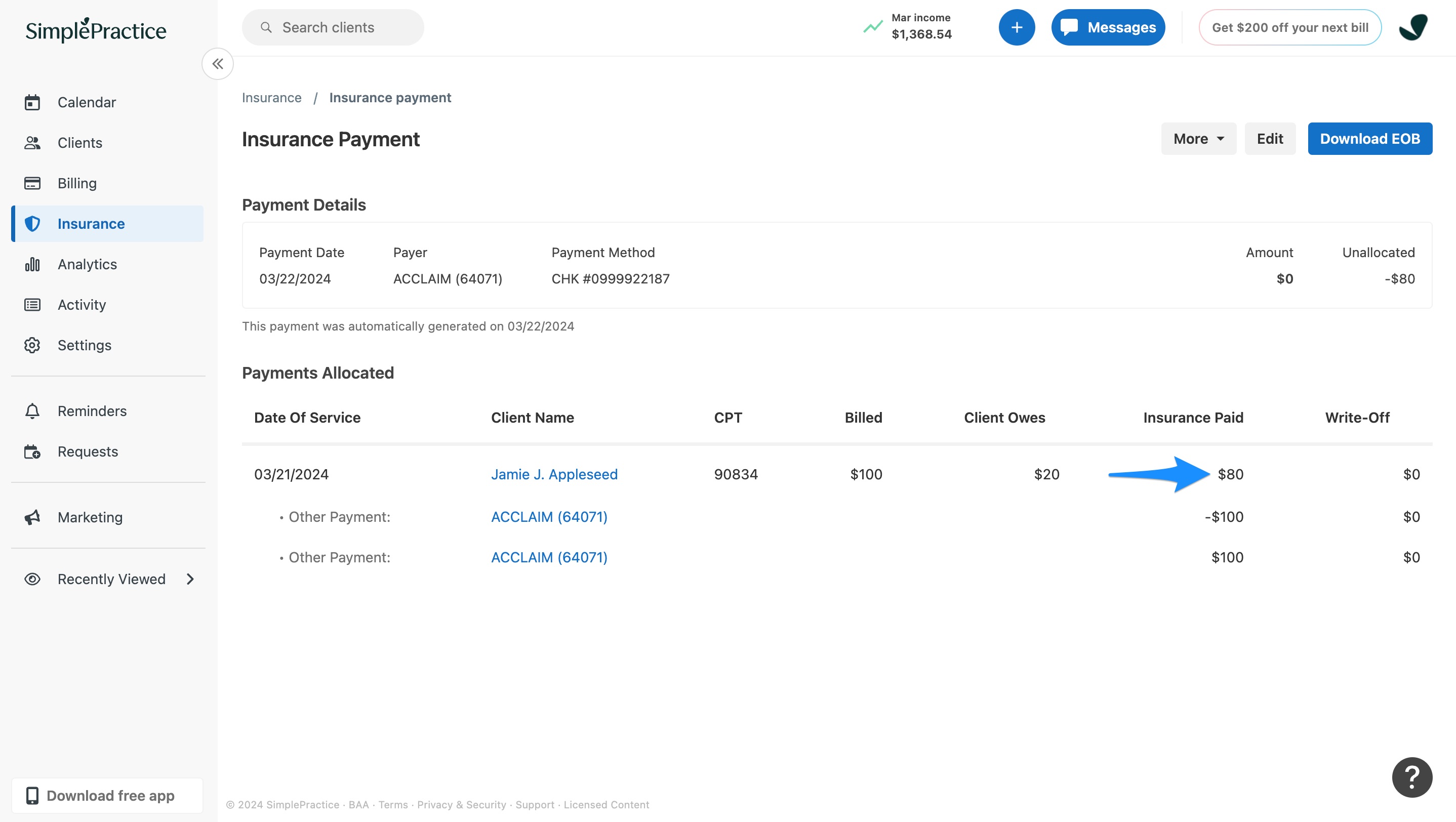 insurancepaid.simplepractice.updatedinsuranceadjustmentpayment.jpg