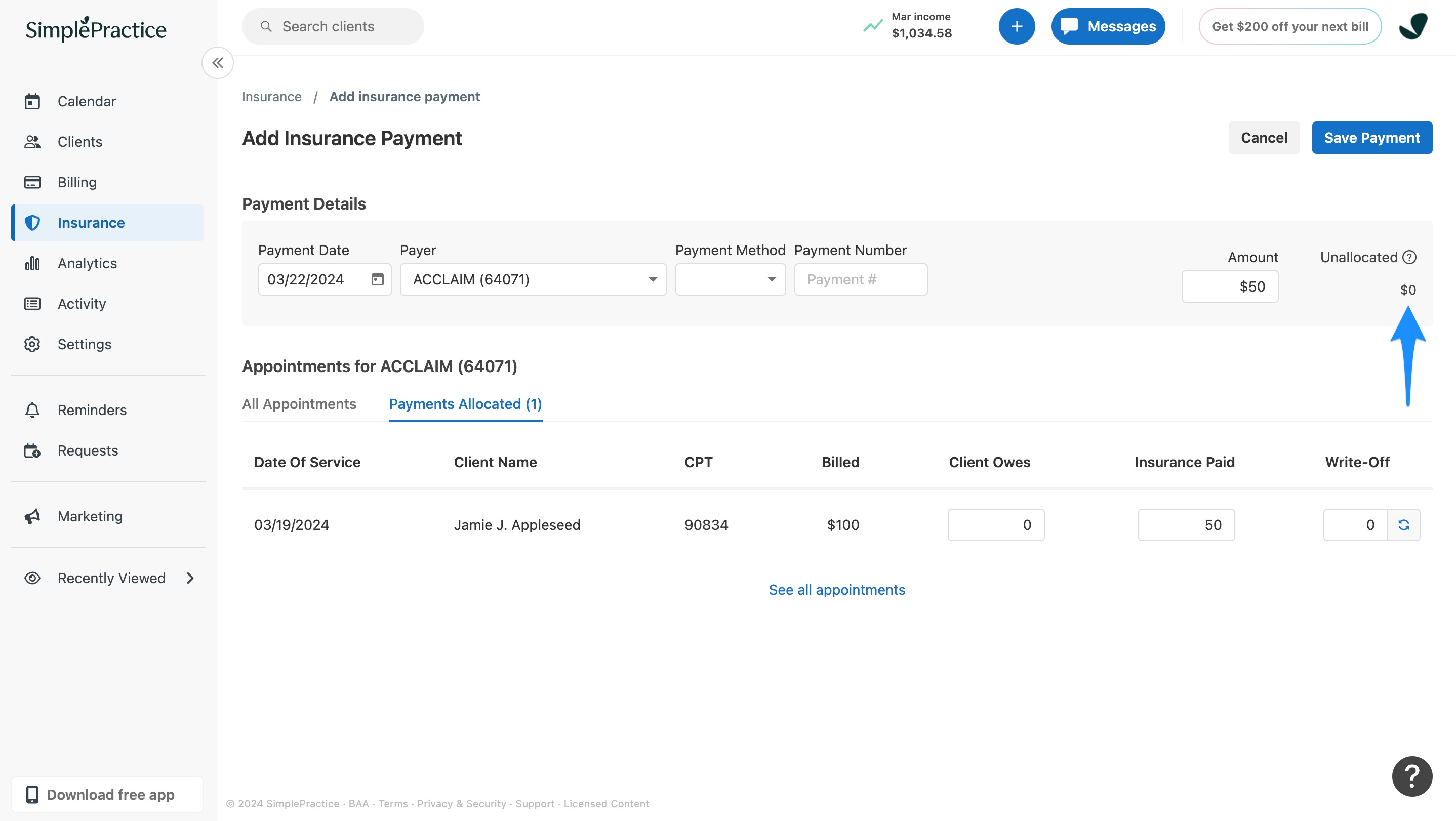 unallocated.simplepracitce.allocatedpayment.jpg