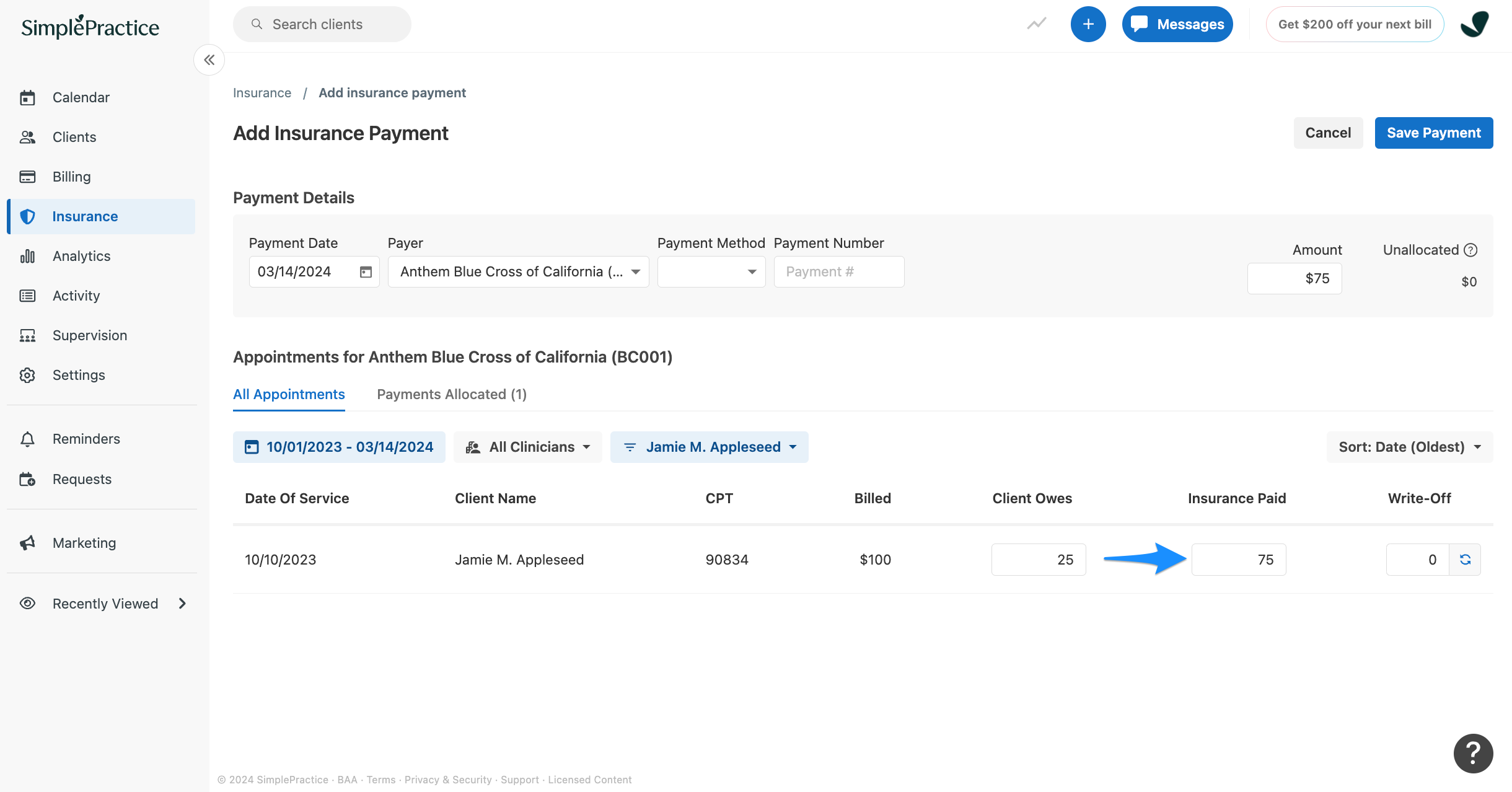insurancepaid.simplepractice.addinsurancepayment.png