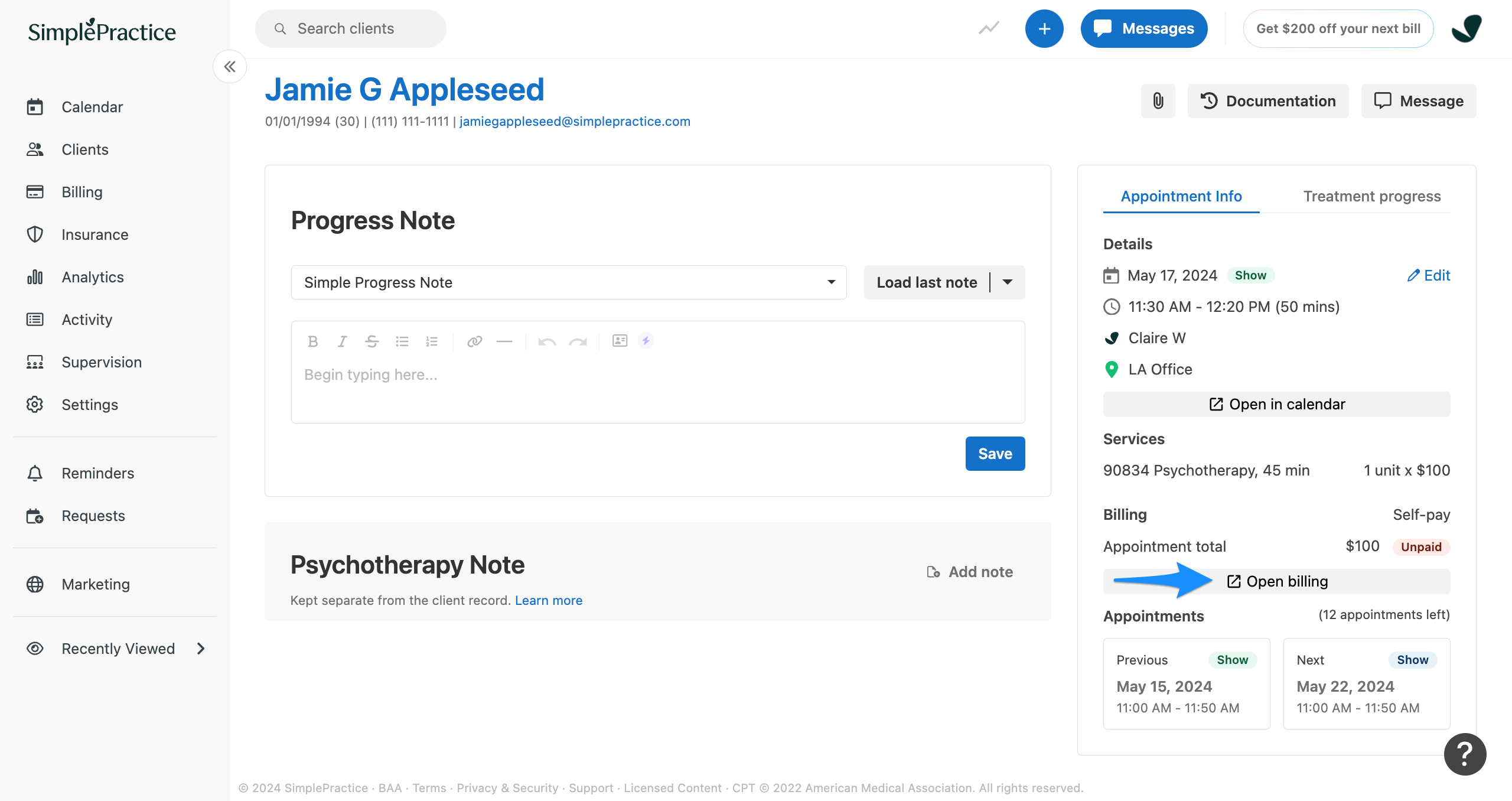 openbilling.simplepractice.appointmentpage.png