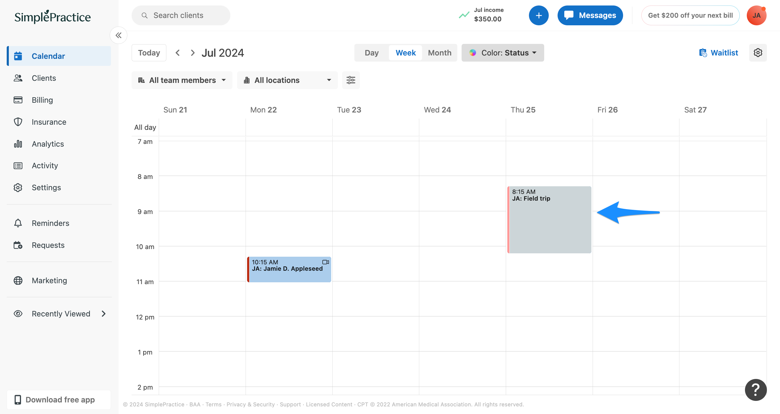 Adding and managing appointments – SimplePractice Support