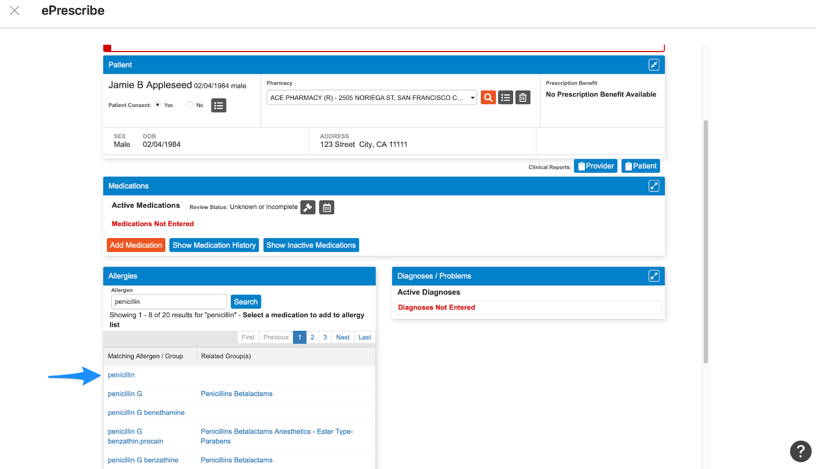 Managing a client’s medications with ePrescribe – SimplePractice Support