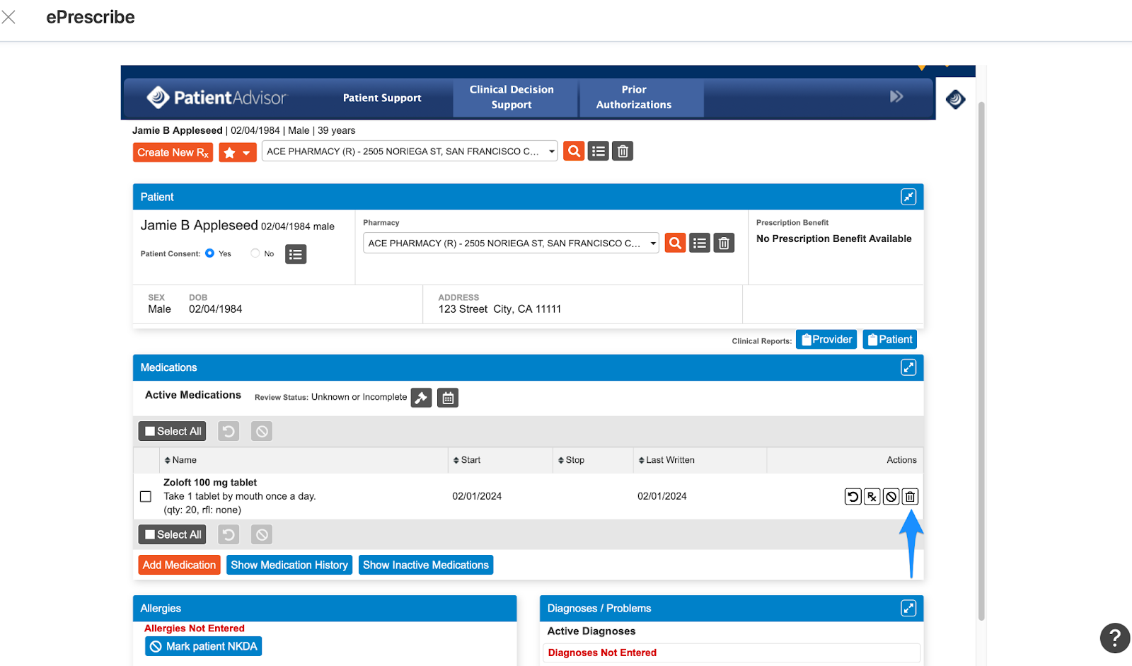 Managing a client’s medications with ePrescribe – SimplePractice Support
