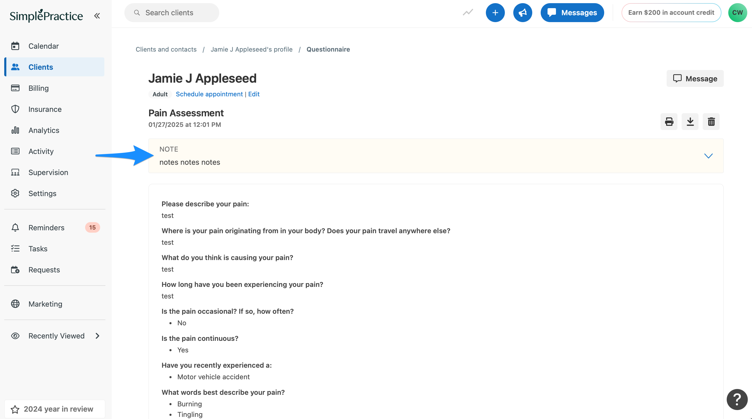 addnote.simplepractice.completedquestionnaire.png