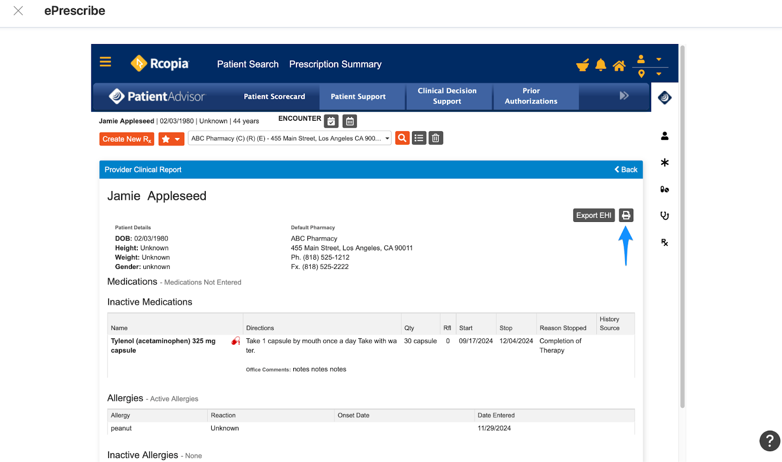 printer.simplepractice.clinicalreport.png