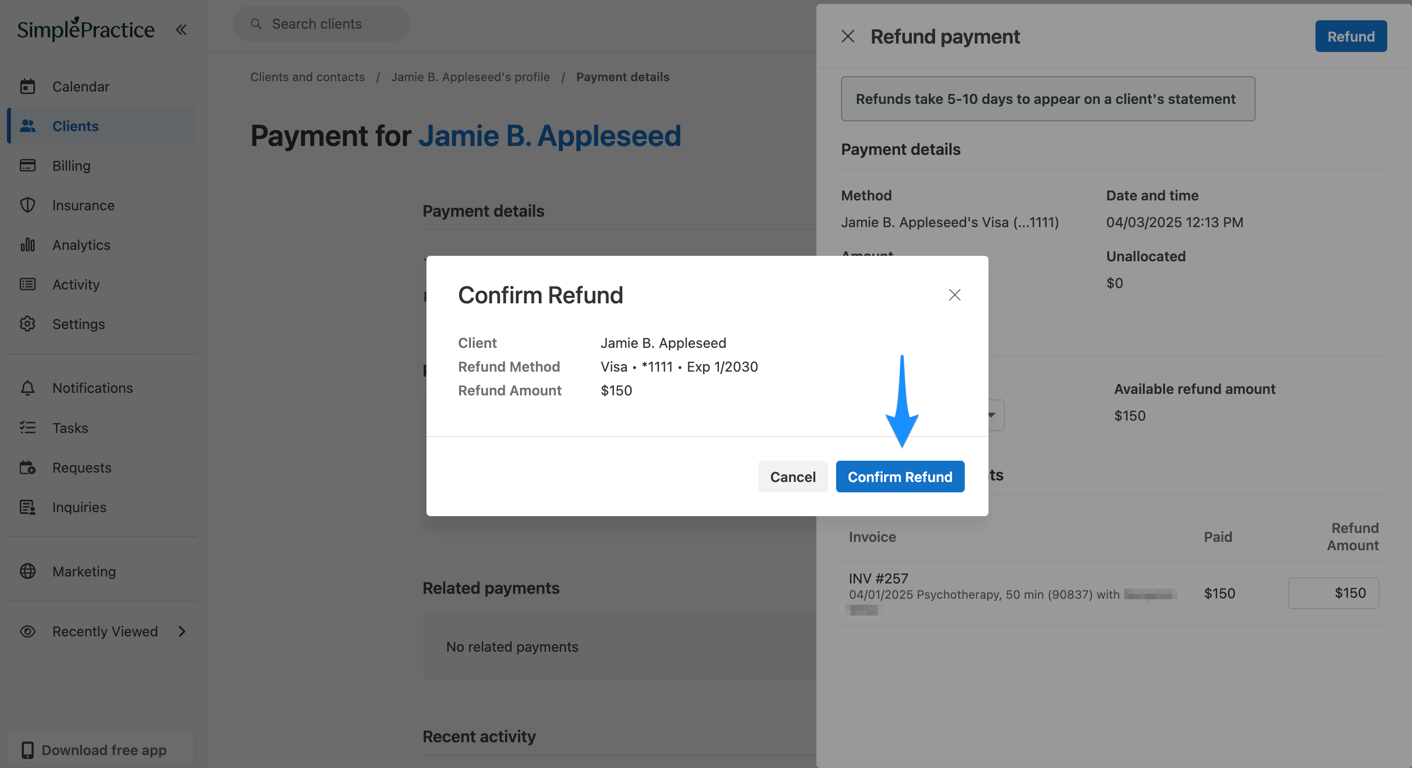 confirm150refund.simplepractice.billing.png