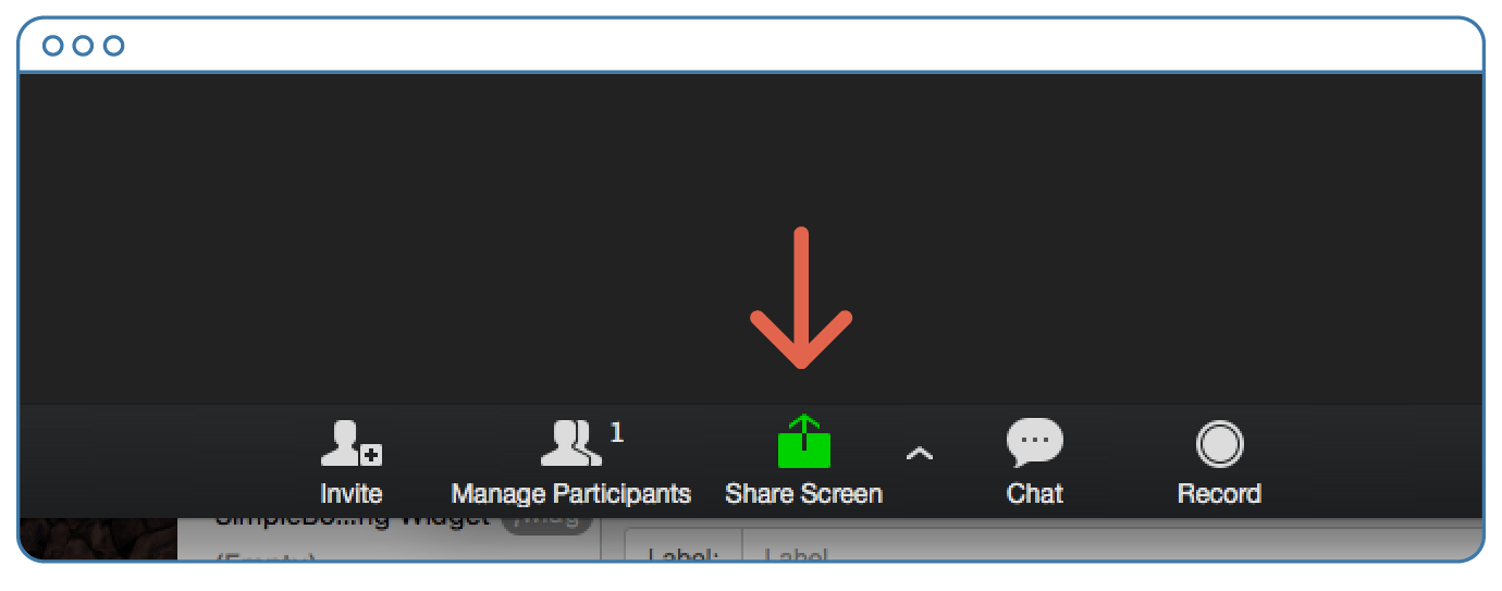 how to share screen on zoom on a macbook