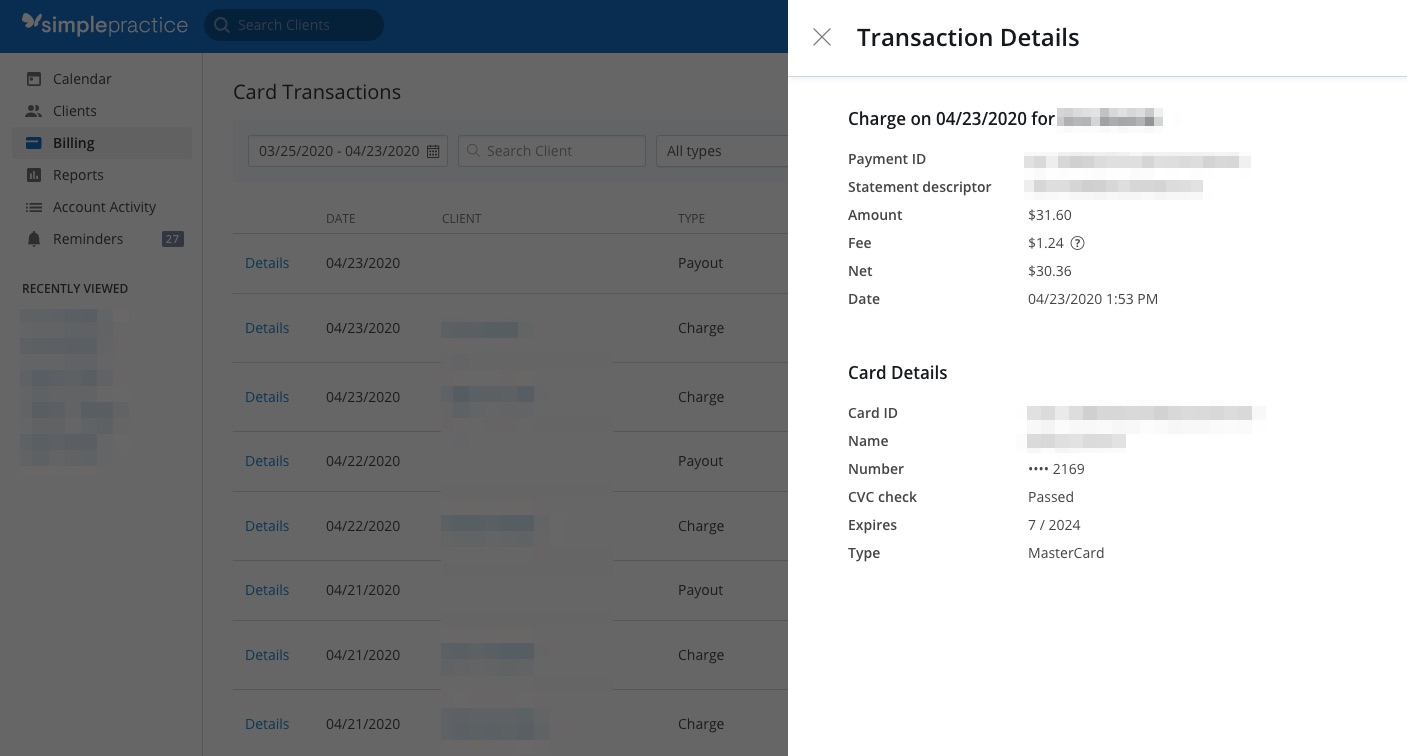 processing online payments – simplepractice support