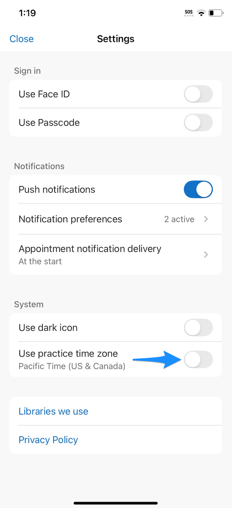 disabledusepracticetimezone.simplepracticemobileapp.settings.png