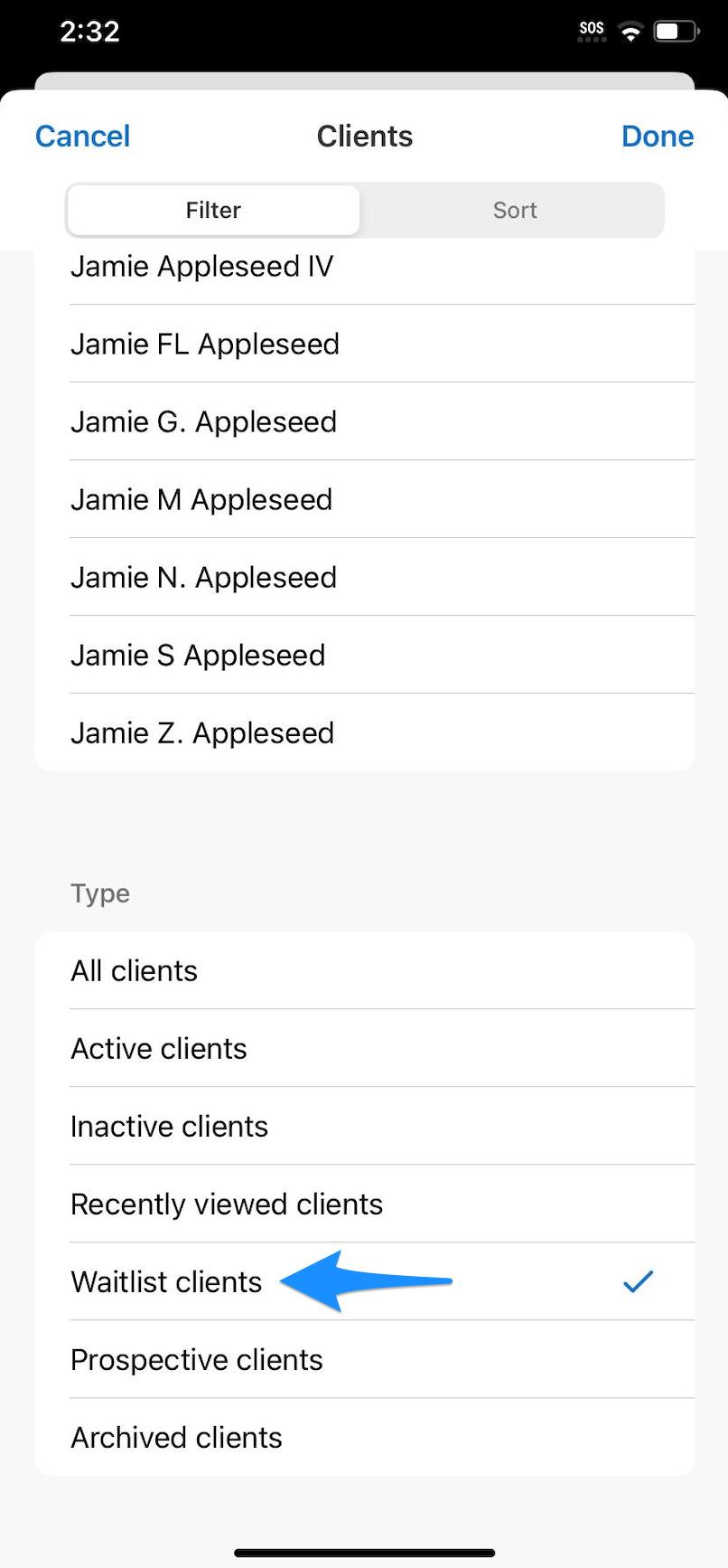 waitlistclients.simplepracticemobileapp.filterclients.png