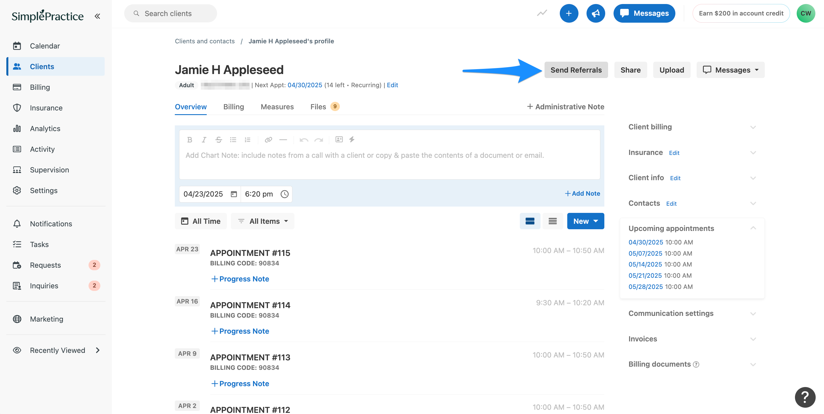 sendreferrals.simplepractice.clientprofile.png