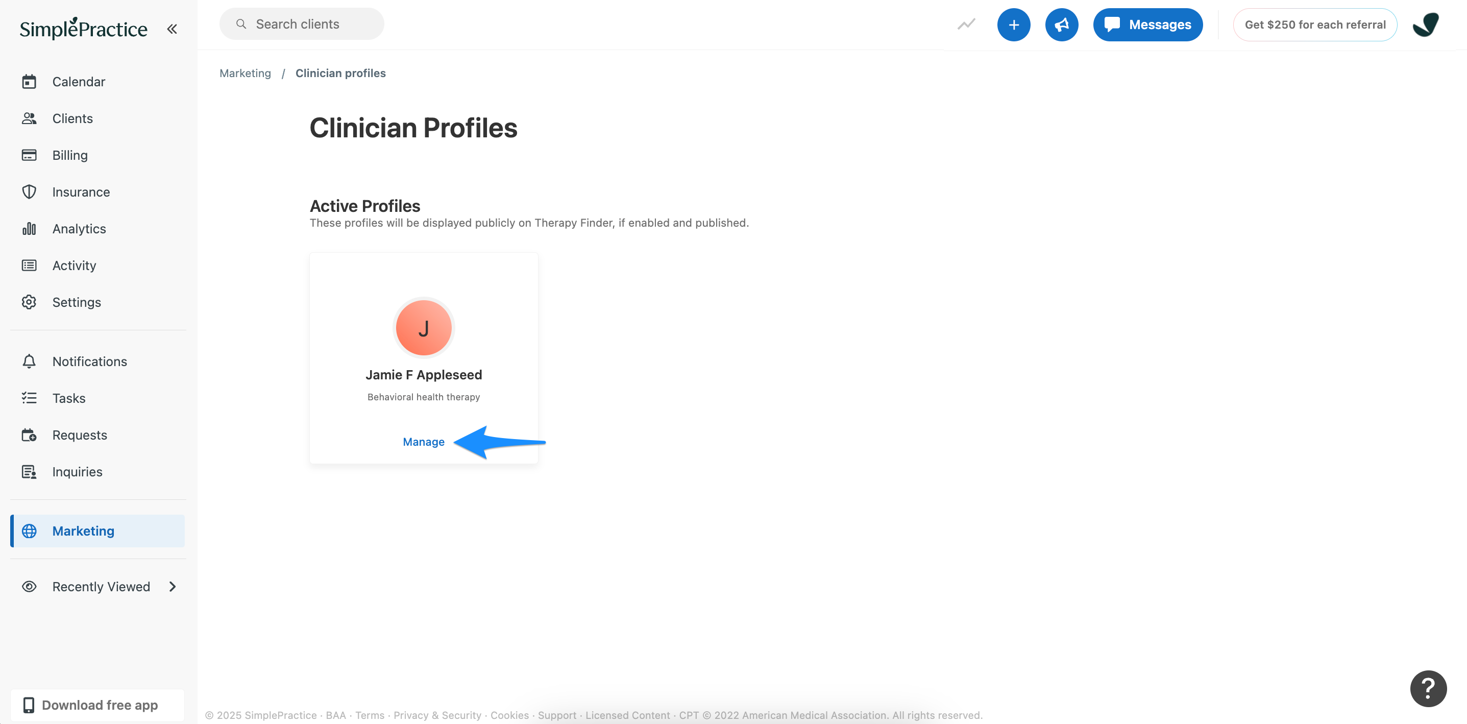 manage.simplepractice.clinicianprofiles.png