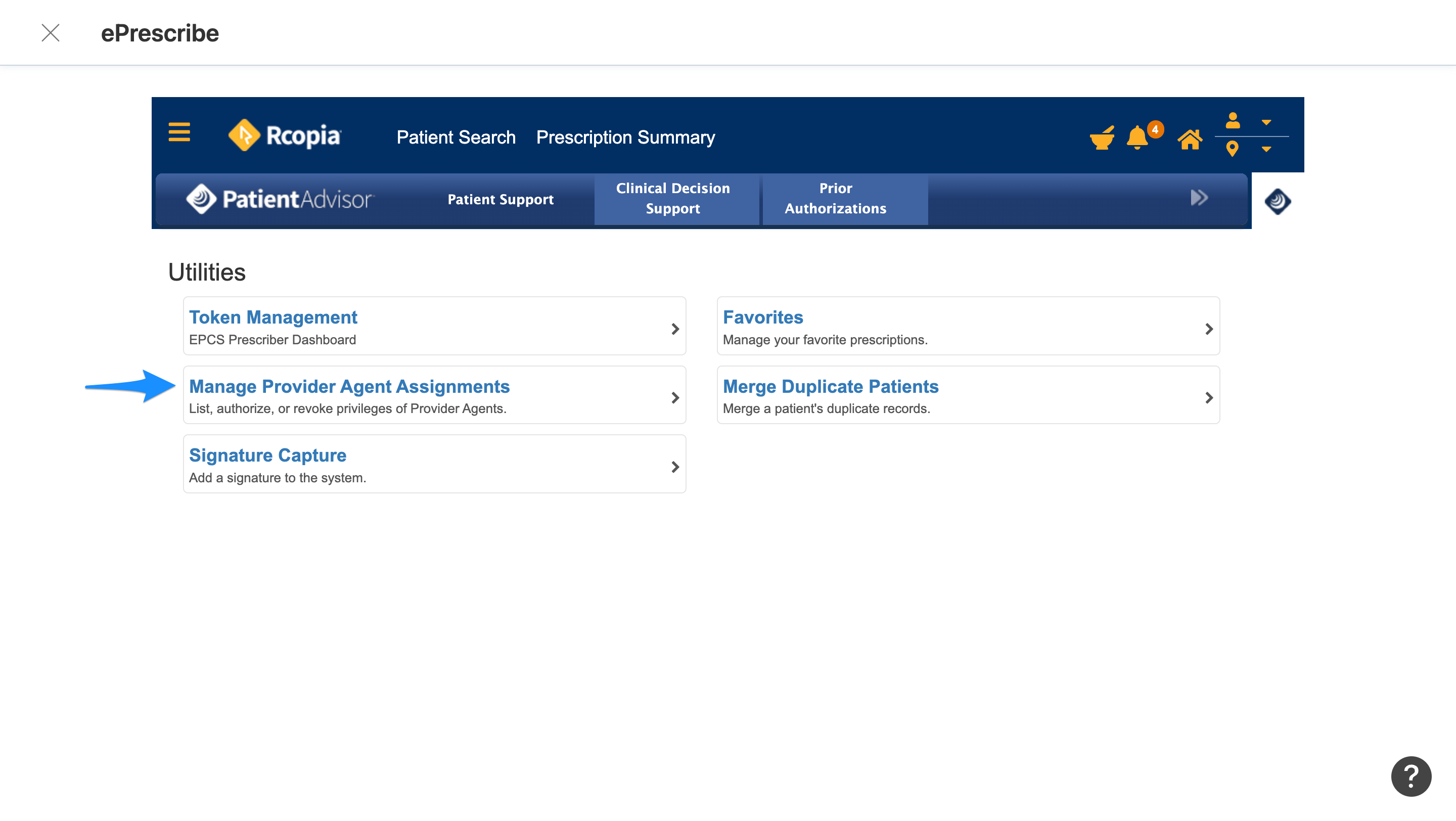 DrFirst screen for Manage Provider Agent Assignments showing Available Staff