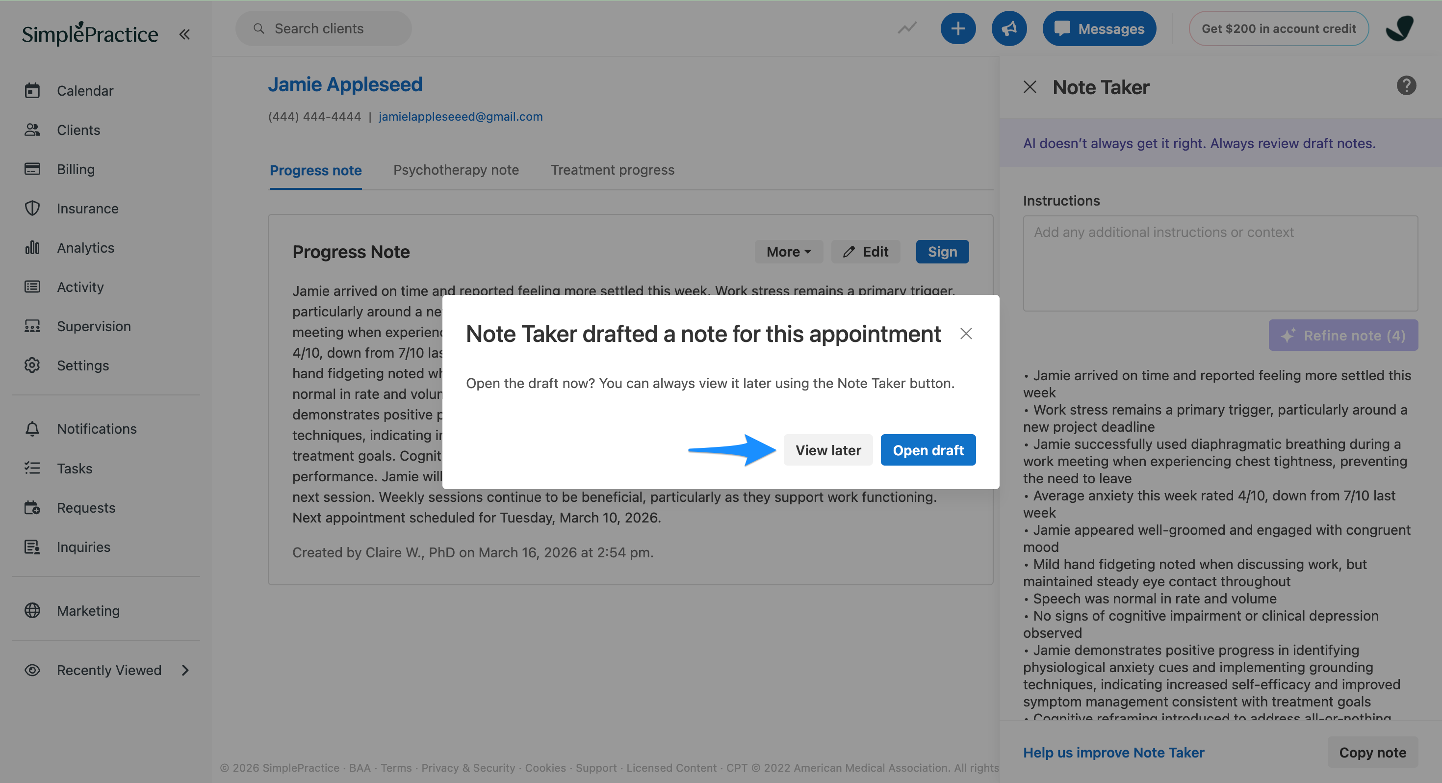 refinednote.simplepractice.loadingaction.png