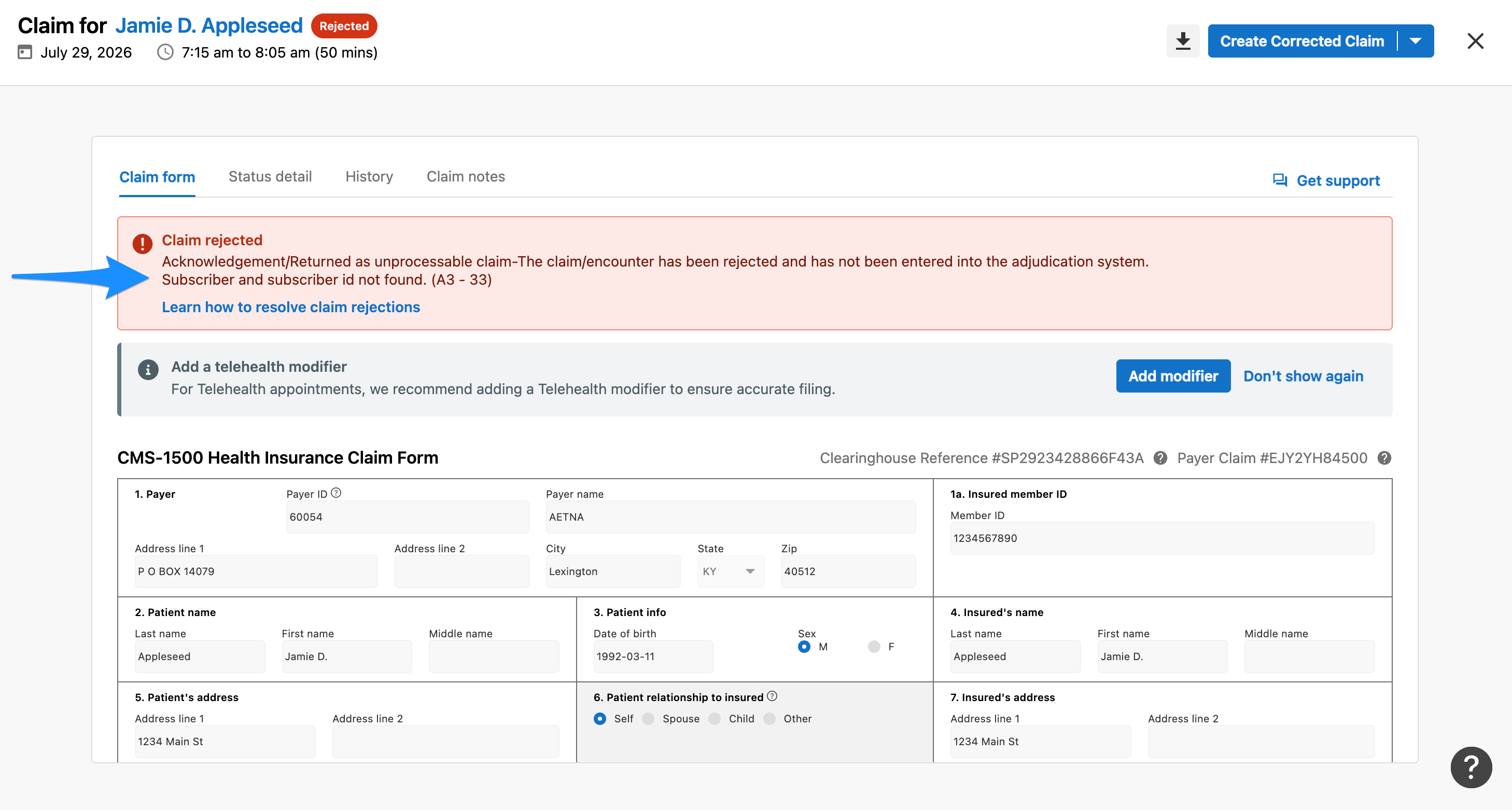 rejectionreason.simplepractice.insurance.png