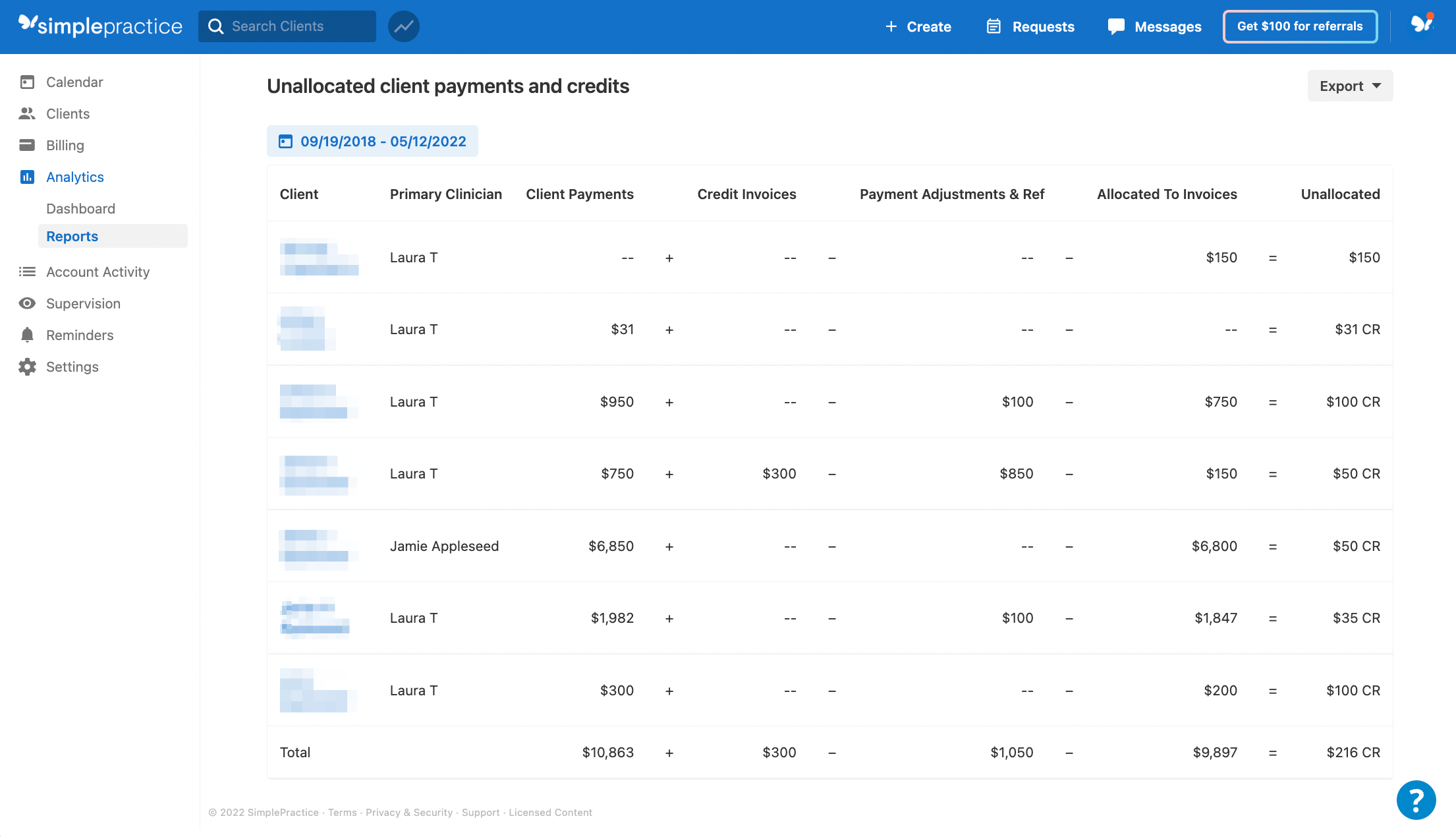 unallocatedpayments.simplepractice.reports.png