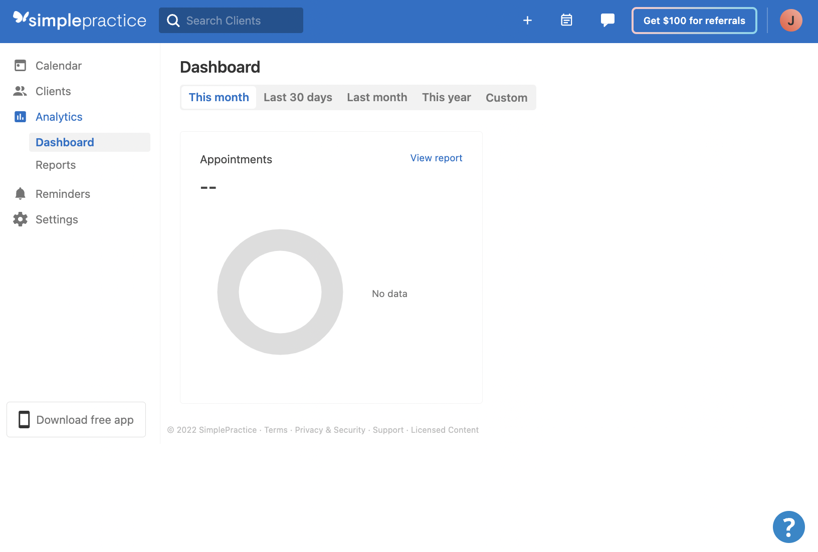 basicaccess.simplepractice.dashboard.png