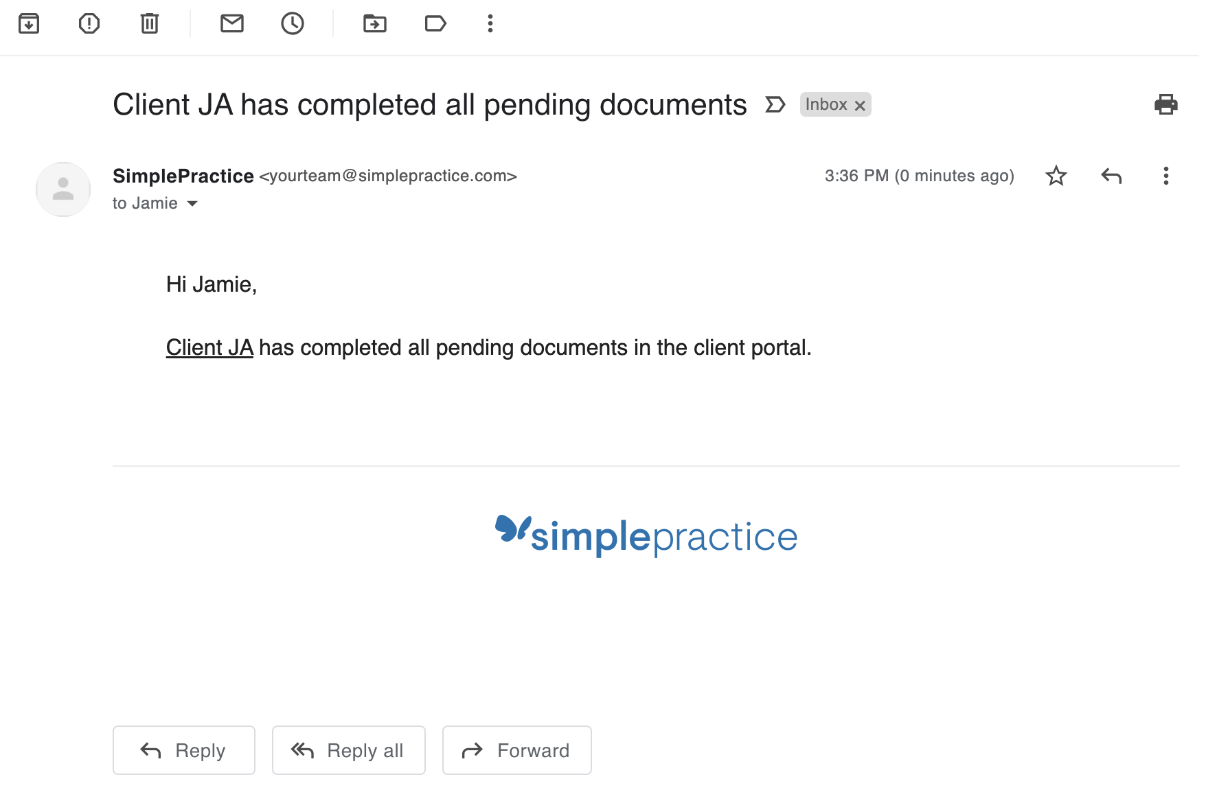 Sending intake forms and documents to clients – SimplePractice Support